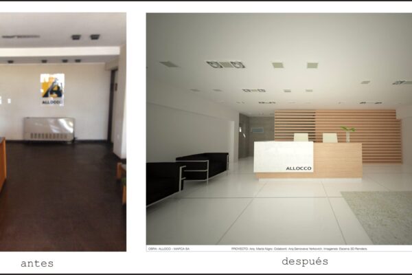 antes y despues recepcion